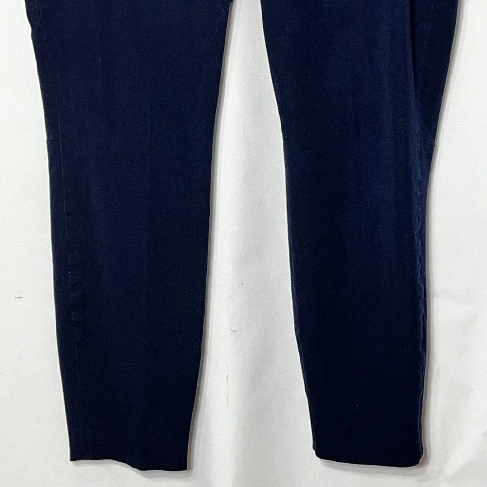 J.Crew Minnie Pant Navy Blue Side Zip Cropped Stretch‎ Trousers 18850 Womens 16